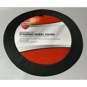 NEW Auto Drive Universal Black Neoprene Steering Wheel Cover
